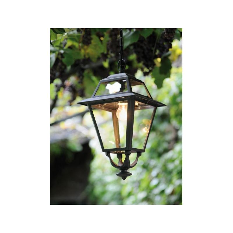 ELEGANCE SOSPENSIONE PER ESTERNO IN ALLUMINIO ANTRACITE E DIFFUSORI IN VETRO Sovil - Cristalensi Shop Online