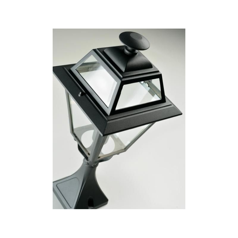 ELEGANCE PALO PER ESTERNO H60 IN ALLUMINIO ANTRACITE E DIFFUSORI IN VETRO Sovil - Cristalensi Shop Online