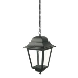 AMALFI LANTERNA A SOSPENSIONE IN ALLUMINIO NERO DIFFUSORI IN VETRO Sovil - Cristalensi Shop Online 2