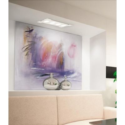 ATENE R70 PLAFONIERA RETTANGOLARE 70X20 CM BIANCA ECONOMICA LAMPADINE LED SOSTITUIBILI PROMOINGROSS - Cristalensi Shop Online