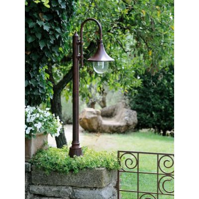 LAMPARA PALETTO PER ESTERNO RUGGINE O NERO ALTEZZA 135 CM DI SOVIL Sovil - Cristalensi Shop Online