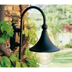 LAMPARA APPLIQUE PER ESTERNO DI SOVIL IN ALLUMINIO COLORE NERO O RUGGINE ECONOMICO Sovil - Cristalensi Shop Online