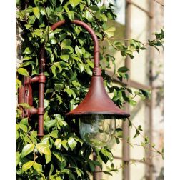 LAMPARA APPLIQUE PER ESTERNO DI SOVIL IN ALLUMINIO COLORE NERO O RUGGINE ECONOMICO Sovil - Cristalensi Shop Online 2