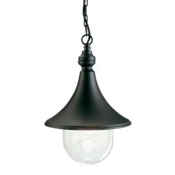 LAMPARA SOSPENSIONE IN ALLUMINIO NERA O RUGGINE CON DIFFUSORE TRASPARENTE DI SOVIL Sovil - Cristalensi Shop Online 2