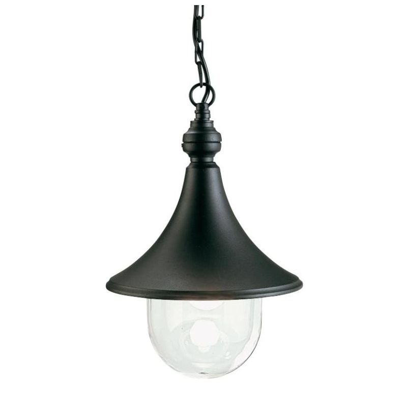 LAMPARA SOSPENSIONE IN ALLUMINIO NERA O RUGGINE CON DIFFUSORE TRASPARENTE DI SOVIL Sovil - Cristalensi Shop Online