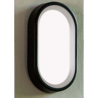 ORION OVALE GRANDE COLORE ANTRACITE O BIANCA LED INTEGRATO 18W SOSTITUIBILE IP65 Sovil - Cristalensi Shop Online