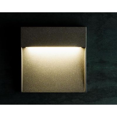 GEO SQUARE GRANDE SEGNAPASSO A LED 6W IP65 SENZA SCASSO TRE COLORI SOVIL Sovil - Cristalensi Shop Online