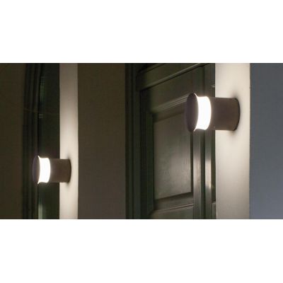 KEP APPLIQUE O PALETTO DA ESTERNO LED 9W IP65 IN ALLUMINIO ANTRACITE O CAFFE Sovil - Cristalensi Shop Online