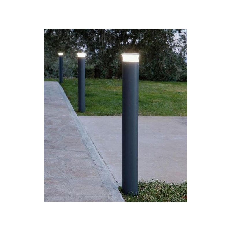 KEP PALO DA ESTERNO IN 2 MISURE LED 9W LUCE 3000K-4000K IP65 IN ALLUMINIO ANTRACITE O CAFFE Sovil - Cristalensi Shop Online