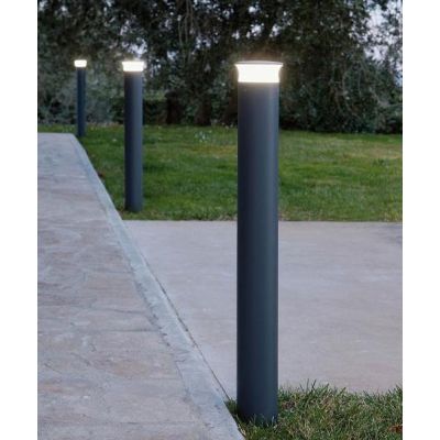 KEP PALO DA ESTERNO IN 2 MISURE LED 9W LUCE 3000K-4000K IP65 IN ALLUMINIO ANTRACITE O CAFFE Sovil - Cristalensi Shop Online