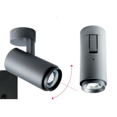 90066 EAGLE PROIETTORE ORIENTABILE DA ESTERNO IP54 LED 7W LUCE 3000K IN ALLUMINIO ANTRACITE Redo Group - Cristalensi Shop Online