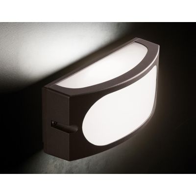 DIVE APPLIQUE DA ESTERNO IP54 MODERNA IN ALLUMINIO BIANCO ANTRACITE O MARRONE DI SOVIL Sovil - Cristalensi Shop Online