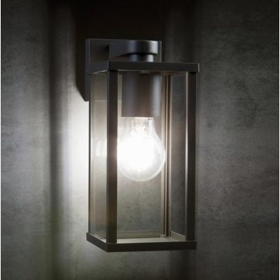 AUREA APPLIQUE DA ESTERNO A LANTERNA IP54 STILE CLASSICO IN ALLUMINIO BIANCO O NERO DI SOVIL Sovil - Cristalensi Shop Online