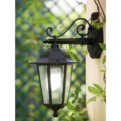 KAYAK LANTERNA A PARETE IN ALLUMINIO NERO CON DIFFUSORI IN VETRO Sovil - Cristalensi Shop Online