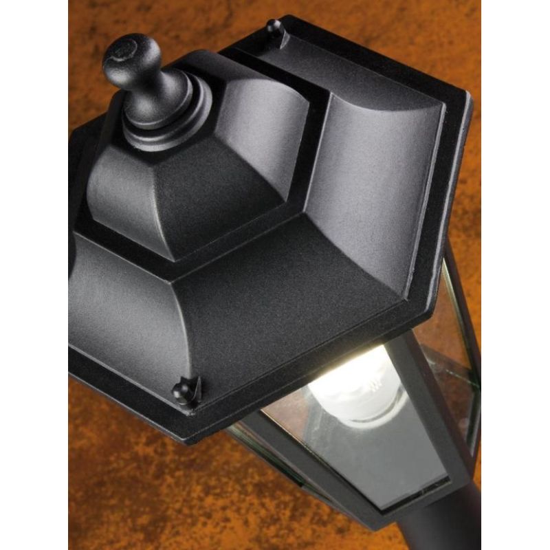 KAYAK LANTERNA A PARETE IN ALLUMINIO NERO CON DIFFUSORI IN VETRO Sovil - Cristalensi Shop Online