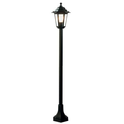 KAYAK PALO PER ESTERNO H 121 CM LANTERNA IN ALLUMINIO NERO DIFFUSORI IN VETRO Sovil - Cristalensi Shop Online