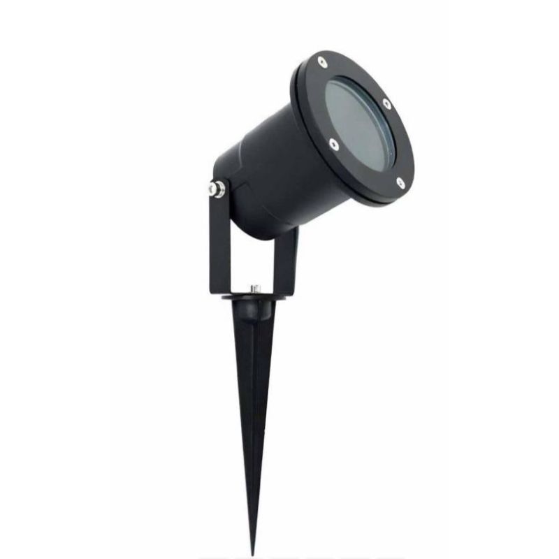 SPOT FARETTO DA ESTERNO ORIENTABILE CON PICCHETTO IP55 NERO LAMPADINA GU10 DI SOVIL Sovil - Cristalensi Shop Online