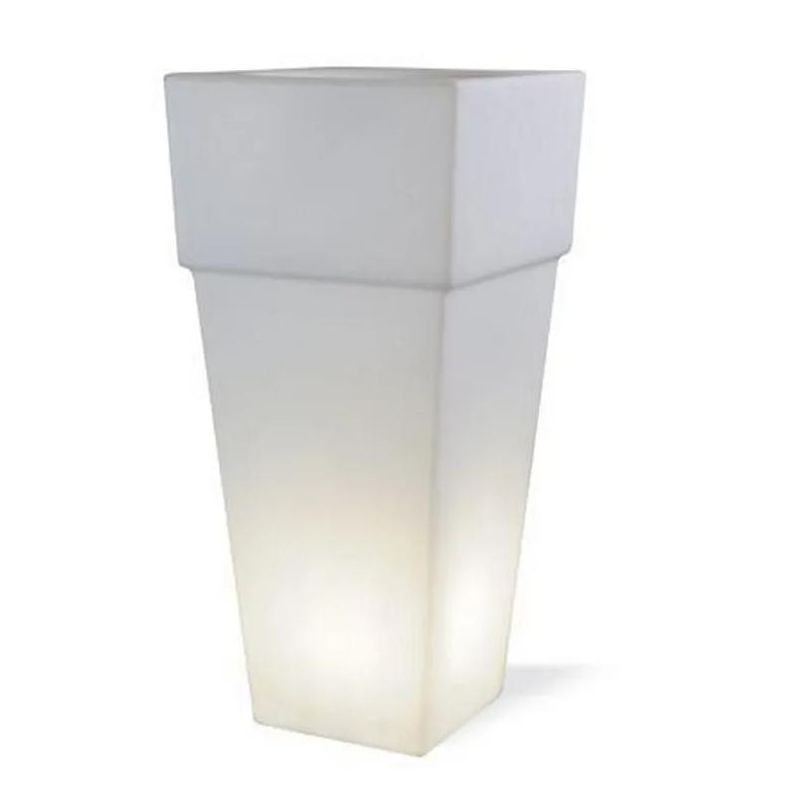 LOUNGE VASO QUADRATO GRANDE PER ESTERNO CON LUCE INTERNA DI SOVIL Sovil - Cristalensi Shop Online