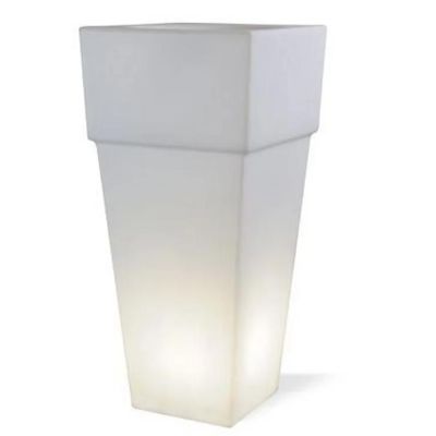 LOUNGE VASO QUADRATO GRANDE PER ESTERNO CON LUCE INTERNA DI SOVIL Sovil - Cristalensi Shop Online
