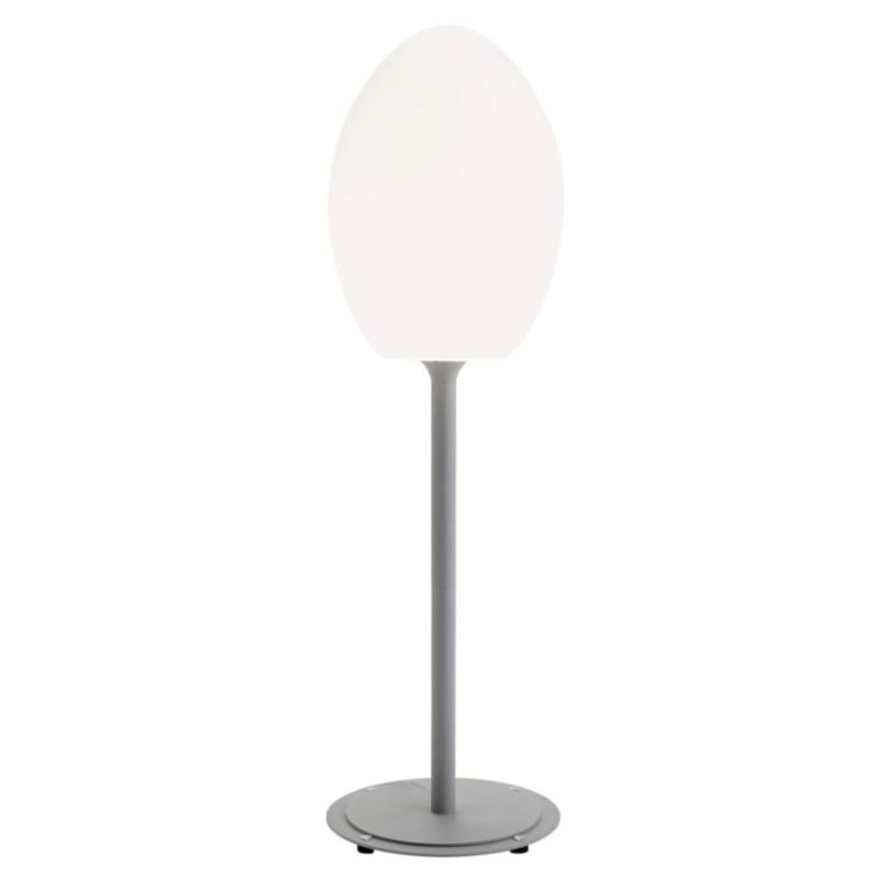 EGG PIANTANA PER ESTERNO H162 IN ALLUMINIO GRIGIO DIFFUSORE IN RESINA IP65 DI SOVIL Sovil - Cristalensi Shop Online