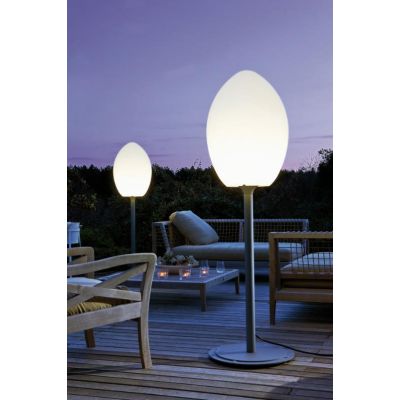 EGG PIANTANA PER ESTERNO H162 IN ALLUMINIO GRIGIO DIFFUSORE IN RESINA IP65 DI SOVIL Sovil - Cristalensi Shop Online
