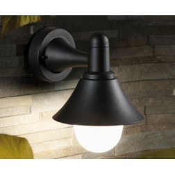 SODA APPLIQUE DA ESTERNO IN TERMOPLASTICO NERO IP44 MODERNA ECONOMICA DI SOVIL Sovil - Cristalensi Shop Online