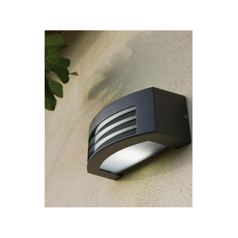 TOSCA APPLIQUE DA ESTERNO 1XE27 IN ALLUMINIO COLORE ANTRACITE IP54 Sovil - Cristalensi Shop Online