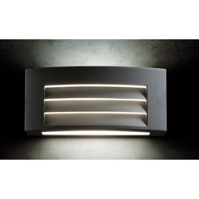 TOSCA APPLIQUE DA ESTERNO 1XE27 IN ALLUMINIO COLORE ANTRACITE IP54 Sovil - Cristalensi Shop Online