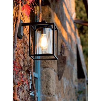 DOMUS LAMPADA DA PARETE STILE CLASSICO IP43 IN ALLUMINIO BIANCO O NERO DI SOVIL Sovil - Cristalensi Shop Online
