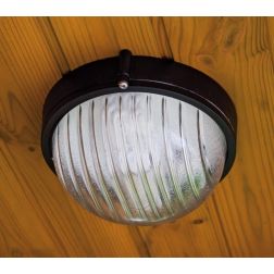 INDUSTRIALE TONDA APPLIQUE DA ESTERNI PICCOLA IP54 BIANCA O NERA CLASSICA DI SOVIL Sovil - Cristalensi Shop Online 2