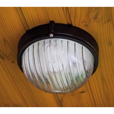 INDUSTRIALE TONDA APPLIQUE DA ESTERNI PICCOLA IP54 BIANCA O NERA CLASSICA DI SOVIL Sovil - Cristalensi Shop Online