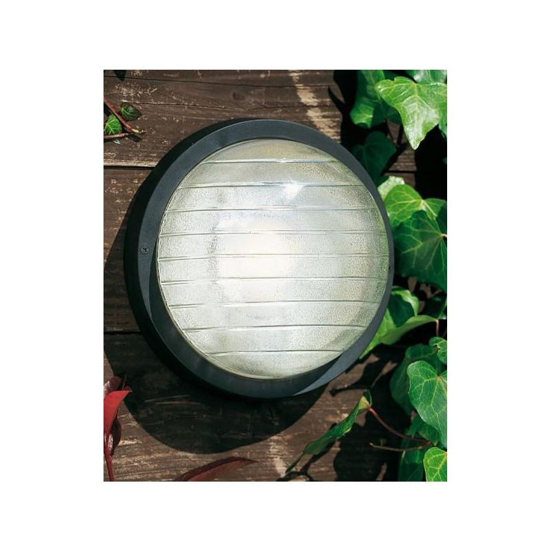 INDUSTRIALE TONDA APPLIQUE DA ESTERNI GRANDE IP54 BIANCA O NERA CLASSICA DI SOVIL Sovil - Cristalensi Shop Online