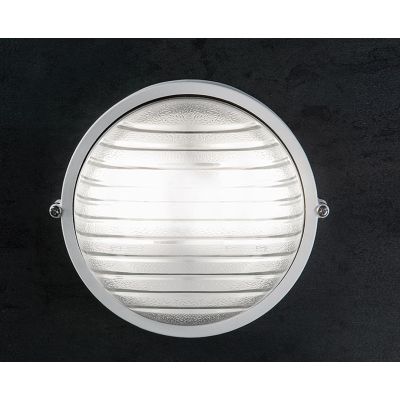 INDUSTRIALE TONDA APPLIQUE DA ESTERNI GRANDE IP54 BIANCA O NERA CLASSICA DI SOVIL Sovil - Cristalensi Shop Online