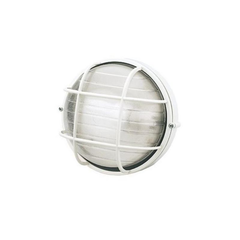 INDUSTRIALE TONDA APPLIQUE DA ESTERNI CON GABBIA D19 IP54 BIANCA O NERA CLASSICA DI SOVIL Sovil - Cristalensi Shop Online