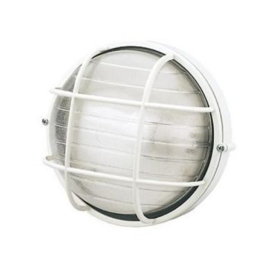 INDUSTRIALE TONDA APPLIQUE DA ESTERNI CON GABBIA D19 IP54 BIANCA O NERA CLASSICA DI SOVIL Sovil - Cristalensi Shop Online