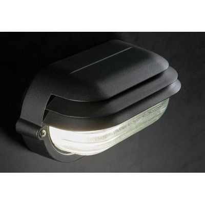 PALPEBRA OVALE APPLIQUE GRANDE DA ESTERNI IP54 CON PALPEBRA BIANCA O NERA DI SOVIL Sovil - Cristalensi Shop Online