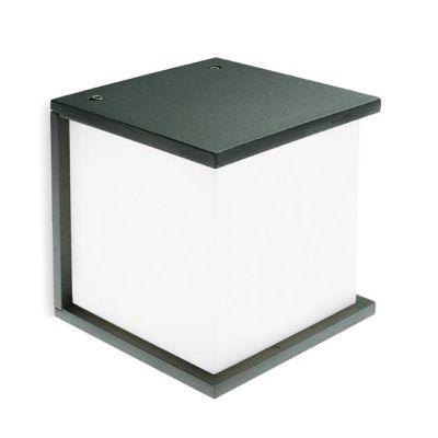 DODO APPLIQUE IN ALLUMINIO DI COLORE ANTRACITE DIFFUSORE OPALE DI SOVIL Sovil - Cristalensi Shop Online