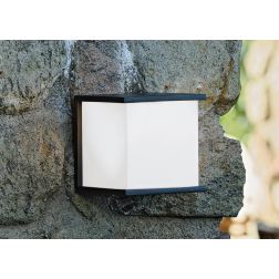 DODO APPLIQUE IN ALLUMINIO DI COLORE ANTRACITE DIFFUSORE OPALE DI SOVIL Sovil - Cristalensi Shop Online 2