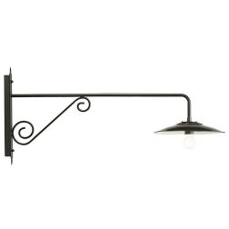 BORGO APPLIQUE DA ESTERNO LUNGA GRANDE ANTRACITE CON PIATTO INTERNO BIANCO DI SOVIL Sovil - Cristalensi Shop Online 2