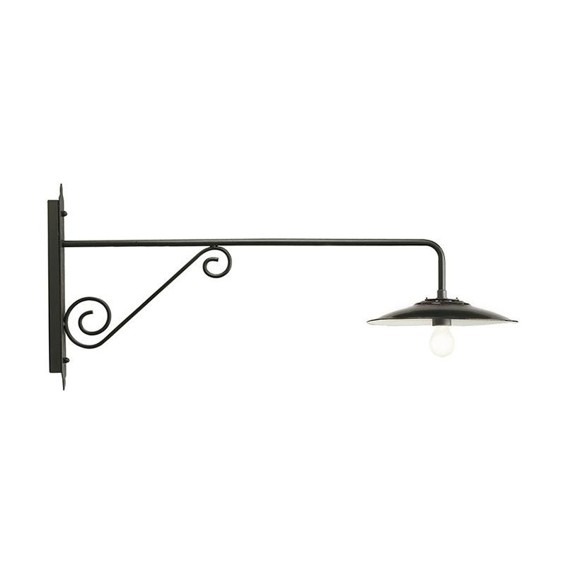 BORGO APPLIQUE DA ESTERNO LUNGA GRANDE ANTRACITE CON PIATTO INTERNO BIANCO DI SOVIL Sovil - Cristalensi Shop Online