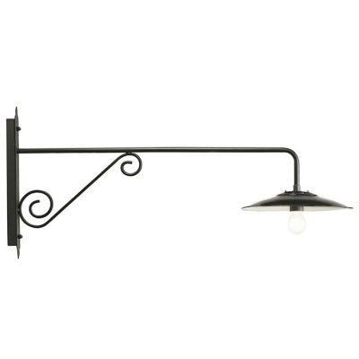 BORGO APPLIQUE DA ESTERNO LUNGA GRANDE ANTRACITE CON PIATTO INTERNO BIANCO DI SOVIL Sovil - Cristalensi Shop Online