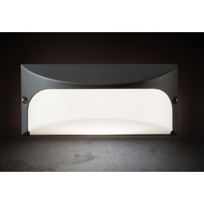 DOME APPLIQUE IN ALLUMINIO IP54 LUCE 3000K O 4000K DA ESTERNO MODERNA LED 10W BIANCA ANTRACITE O MAR Sovil - Cristalensi Shop On