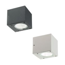 LULA FARETTO DA PARETE A CUBO PER ESTERNI IP54 LUCE 3000K O 4000K CON LED 6W BIANCO O ANTRACITE DI Sovil - Cristalensi Shop Onli