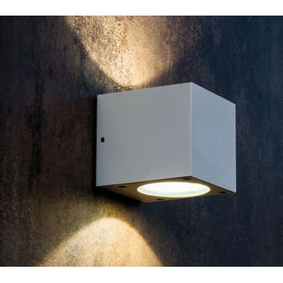 LULA FARETTO DA PARETE A CUBO IP54 LUCE 3000K-4000K LED 12W DOPPIA ILLUMINAZIONE BIANCO O ANTRACITE Sovil - Cristalensi Shop Onl