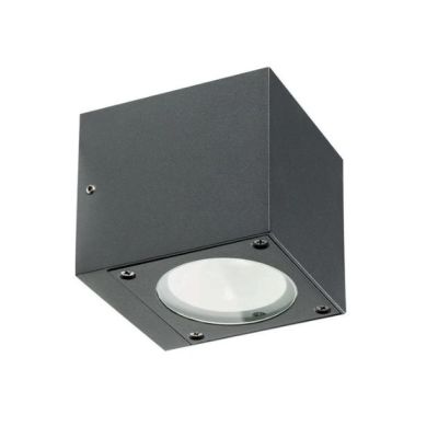 LULA FARETTO DA PARETE A CUBO PER ESTERNI IP54 LUCE 3000K O 4000K CON LED 6W BIANCO O ANTRACITE DI Sovil - Cristalensi Shop Onli