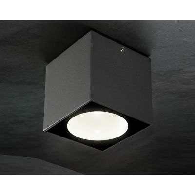 LULA PLAFONIERA A CUBO PER ESTERNI IP54 LUCE 3000K O 4000K LED 6W BIANCO O ANTRACITE DI SOVIL Sovil - Cristalensi Shop Online