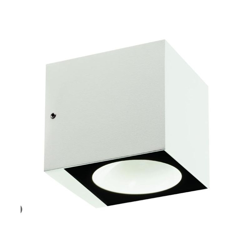 LULA PLAFONIERA A CUBO PER ESTERNI IP54 LUCE 3000K O 4000K LED 6W BIANCO O ANTRACITE DI SOVIL Sovil - Cristalensi Shop Online
