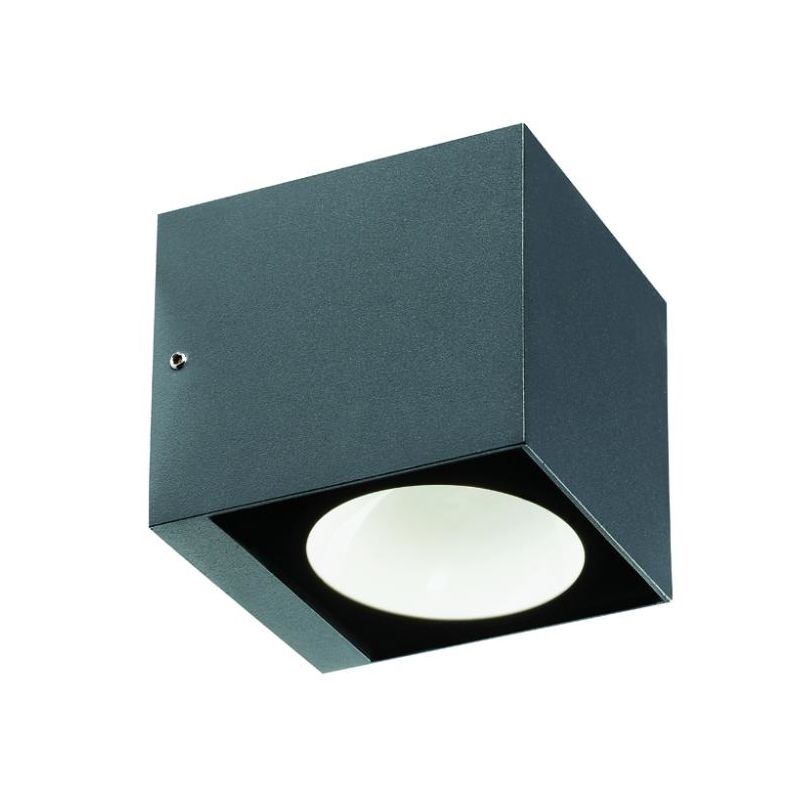 LULA PLAFONIERA A CUBO PER ESTERNI IP54 LUCE 3000K O 4000K LED 6W BIANCO O ANTRACITE DI SOVIL Sovil - Cristalensi Shop Online