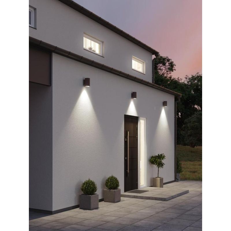 SHOW APPLIQUE CILINDRICO MODERNO IP65 CON LUCE LED 20W LUCE 3000K O 4000K IN 4 COLORI Sovil - Cristalensi Shop Online