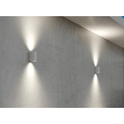 SHOW APPLIQUE CILINDRICA BIEMISSIONE DI LUCE IP65 LED 40W LUCE 3000K O 4000K IN 4 COLORI Sovil - Cristalensi Shop Online